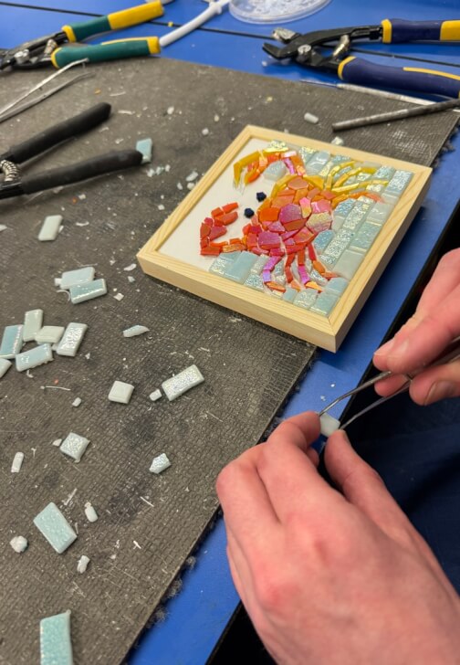 Glassblowing and Mosaic class in Richardson