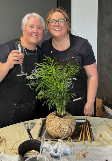 Bendigo Kokedama Workshop Wine and Twine at St Annes Winery