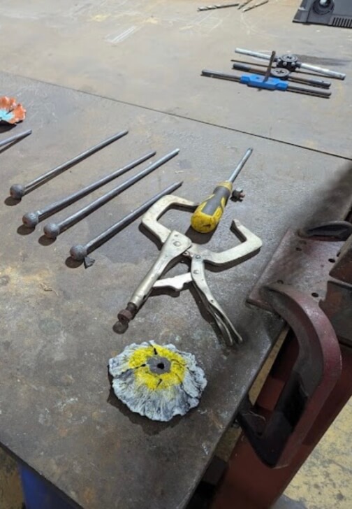 Photo from a metalwork class in Bayswater