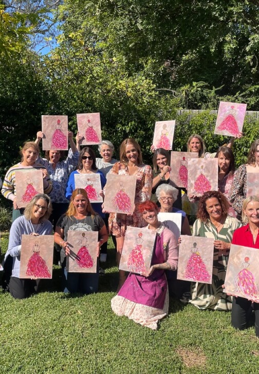 Painting class in Northcote