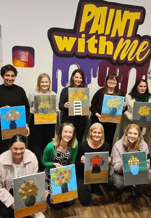 Photo from a painting class in Northcote