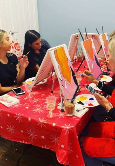 Boozy Brunch Paint and Sip Class in Northcote
