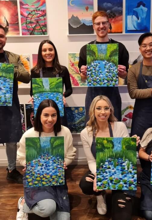 Painting class in Northcote