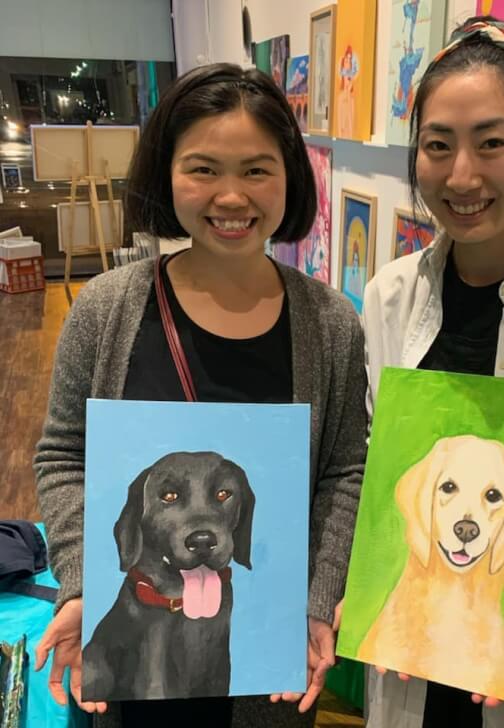 Photo from a painting class in Northcote