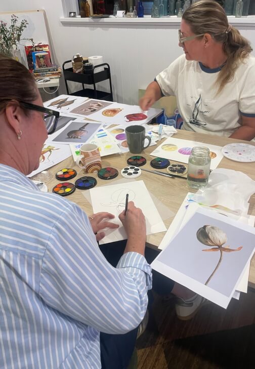 Photo from a painting class in Currumbin Waters