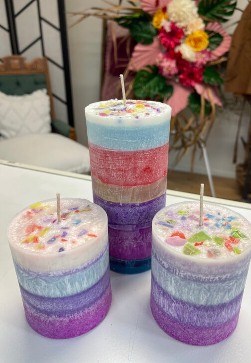 Candle Making class in Caringbah with Felicity J Aitken - Creator Teacher