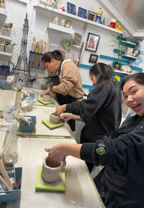 Pottery class in Emu Plains with Linda Hernando