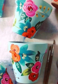 Ceramics for Corporate Team Building - Paint a Pot and Sip Class