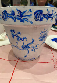 Ceramics for Corporate Team Building - Paint a Pot and Sip Class