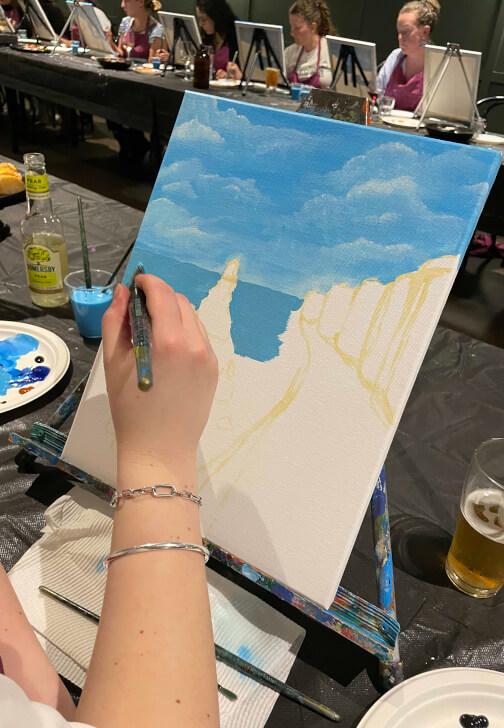 Painting class in Northcote