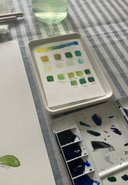 Chirstmas Mistletoe Watercolour Workshop