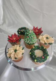 Christmas Floral Cupcake Bouquet Workshop