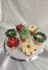 Christmas Floral Cupcake Bouquet Workshop