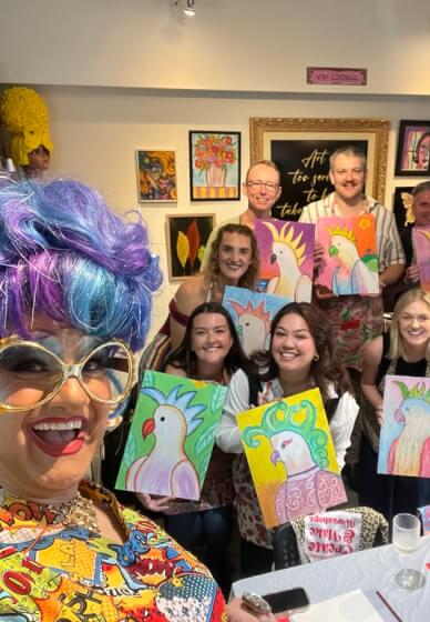Christmas Ornament Marbling with Nail Polish Workshop with Wilma