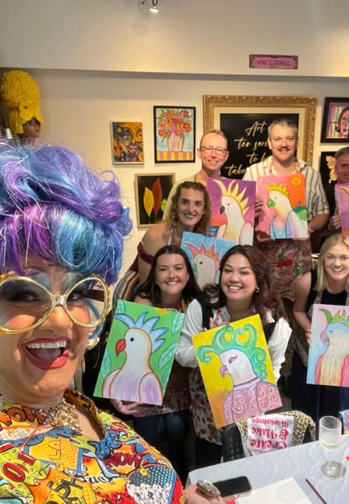 Fluid Art class in Surry Hills, NSW