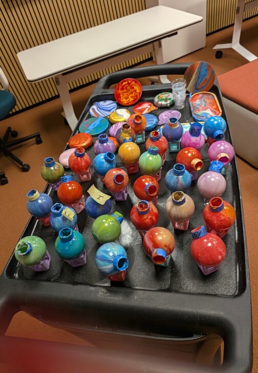 Photo from a fluid Art class in Annandale