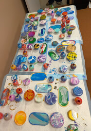 Christmas Ornaments Workshop: Bubbles and Baubles in Fluid Art