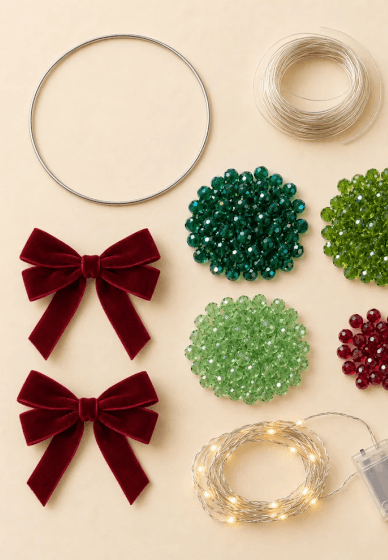 Christmas Wreath Beading Workshop