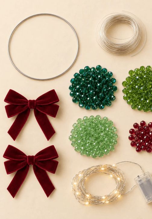 Christmas Wreath Beading Workshop