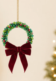 Christmas Wreath Beading Workshop