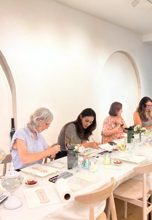 Painting class in Richmond