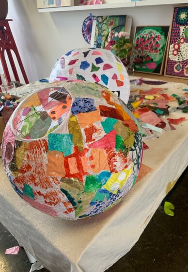 Collage Lantern Workshop for Kids and Adults