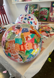 Collage Lantern Workshop for Kids and Adults