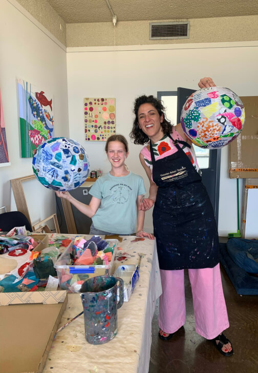 Photo from a paper Craft and Ink class in Brunswick