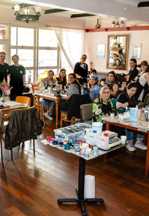 Corporate Christmas Party and End-of-Year Resin Art Workshop