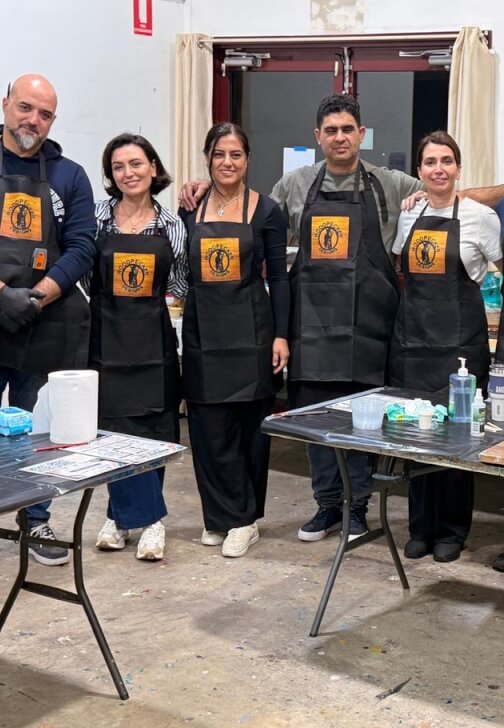 Photo from a fluid Art class in Coolbinia