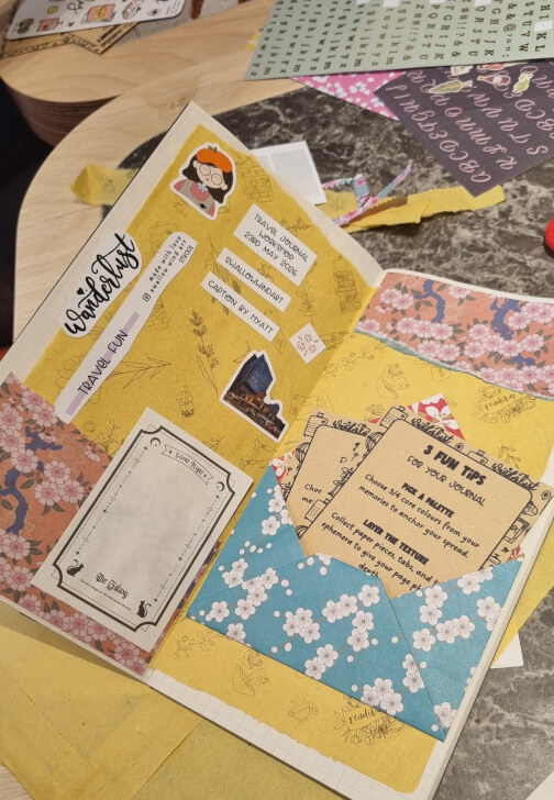 Photo from a paper Craft and Ink class in Haymarket