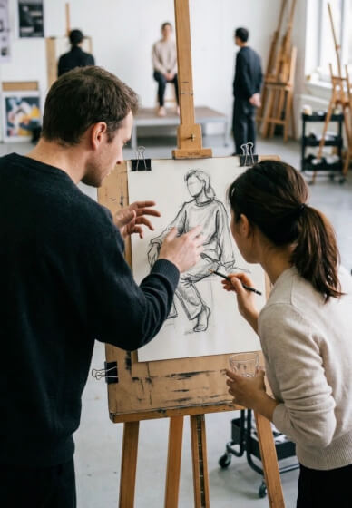 Creative Live Drawing Class