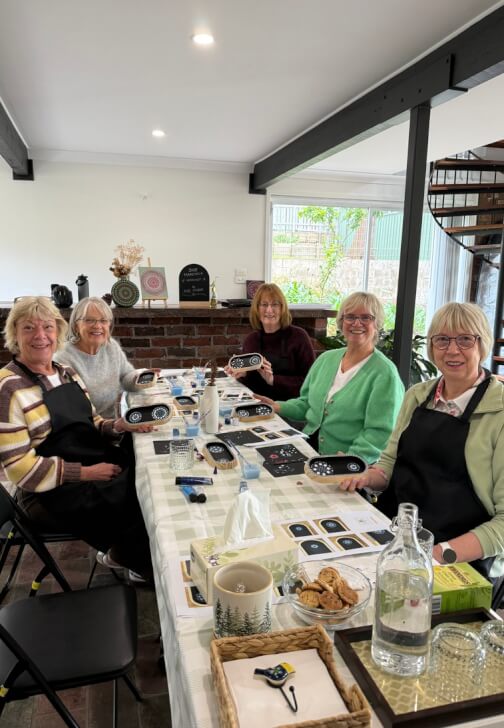 Painting class in Springwood, NSW