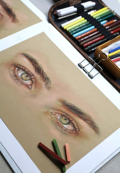 Draw Realistic Eyes with Soft Pastels: Art Workshop