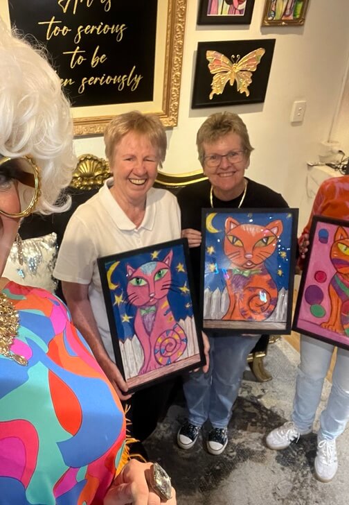 Painting class in Surry Hills with Wonder Mama's Create and Make Workshops