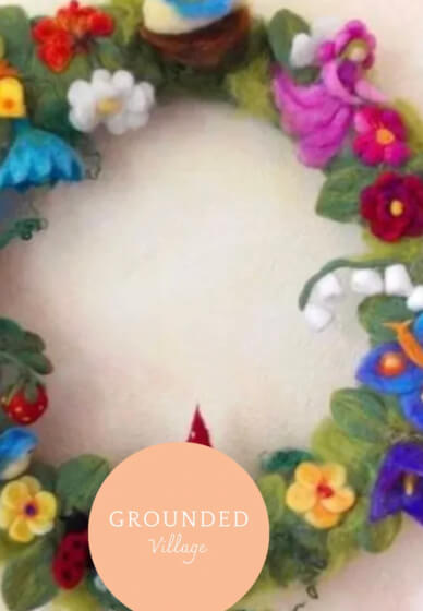 Christmas Dry Needle-Felted Wreath Workshop