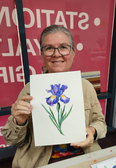 Dutch Iris Watercolour Painting Workshop