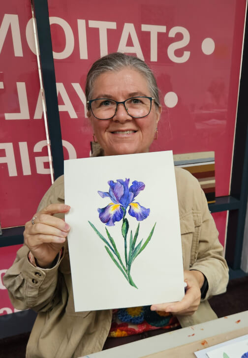 Dutch Iris Watercolour Painting Workshop