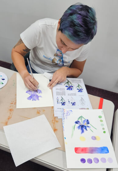 Dutch Iris Watercolour Painting Workshop