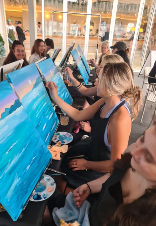 Photo from a painting class in Belmont North