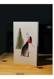 Fashion Illustration Christmas Card Making at Home