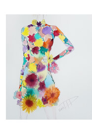 Fashion Illustration Christmas Card Making at Home
