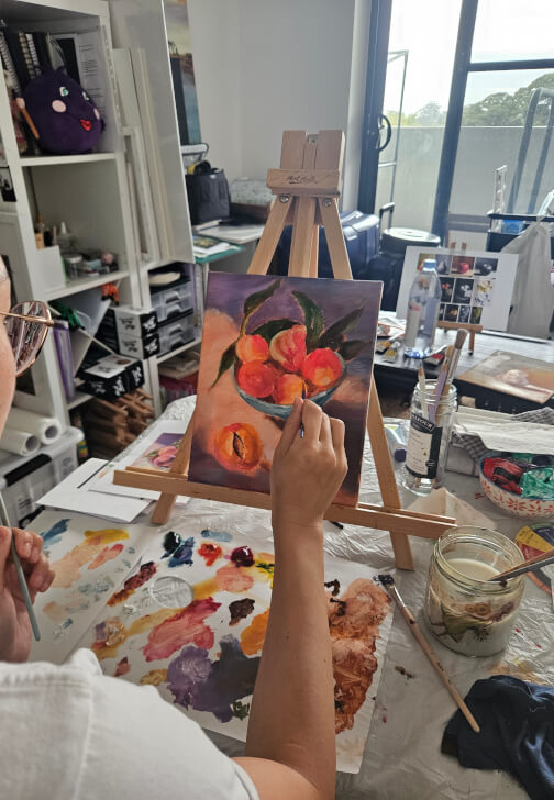 Painting class in Sydney