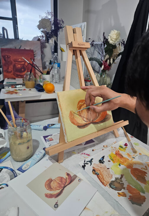 Photo from a painting class in Sydney