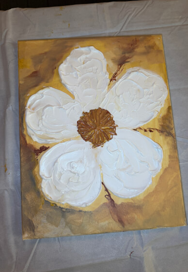 Floral Textured Art Workshop