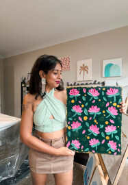 Floral Textured Art Workshop