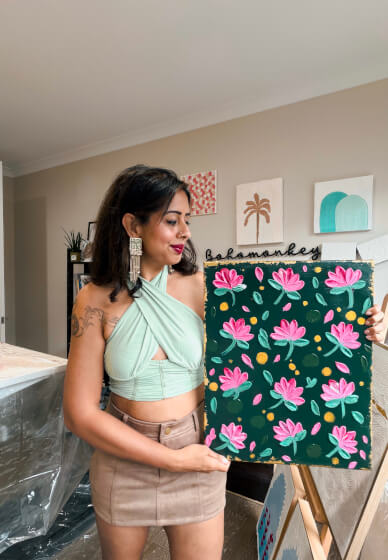 Floral Textured Art Workshop – Create Your Own Masterpiece