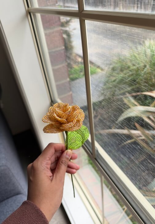 French Beaded Rose Workshop