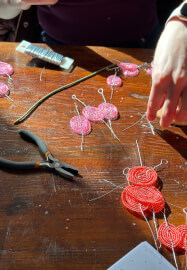 French Beaded Rose Workshop