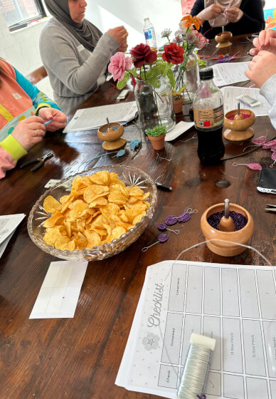 French Beaded Rose Workshop